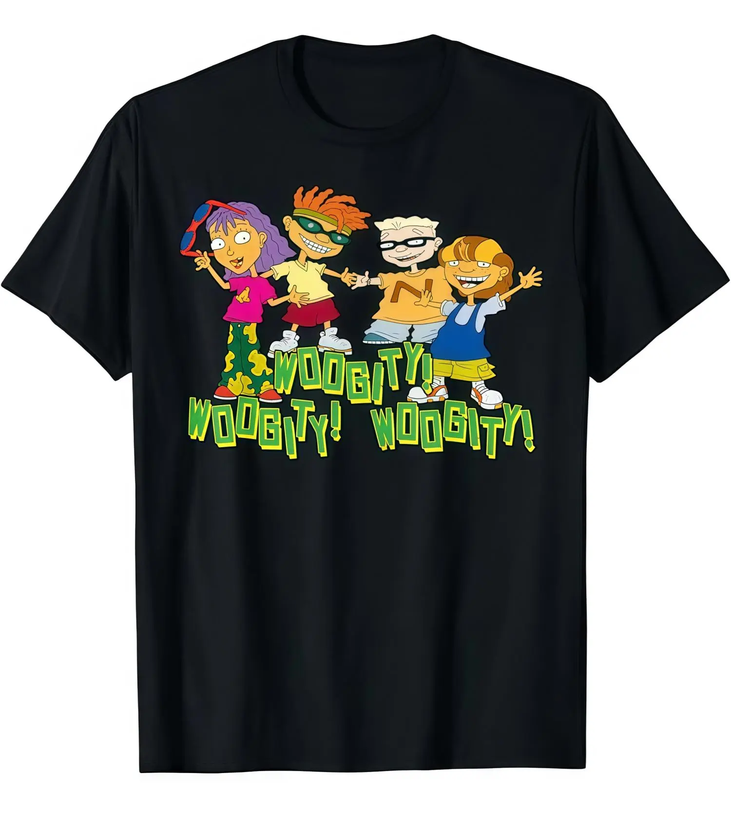 Men's Rocket Power Retro 90s Geometric Graphic T-Shirt, Casual 100% Cotton Crew Neck Top with Medium Stretch, Tops, Shortsleeve, Machine Washable, All Seasons, Xxl, Fabric, Round Neck, Printed