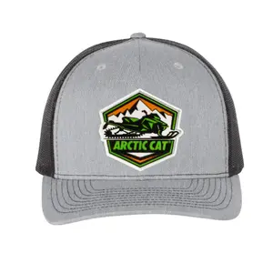 Arctic Cat ZR600 Snowmobile Hat - Cotton/Polyester Blend, Precurved Visor, Adjustable Snapback, Unisex, Casual Style