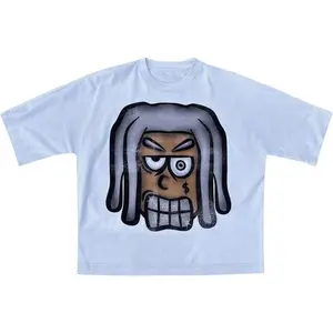 Men's Cartoon Graphic Tee Shirts Y2K Short Sleeve Crew Neck Summer Cool T-Shirt Streetwear