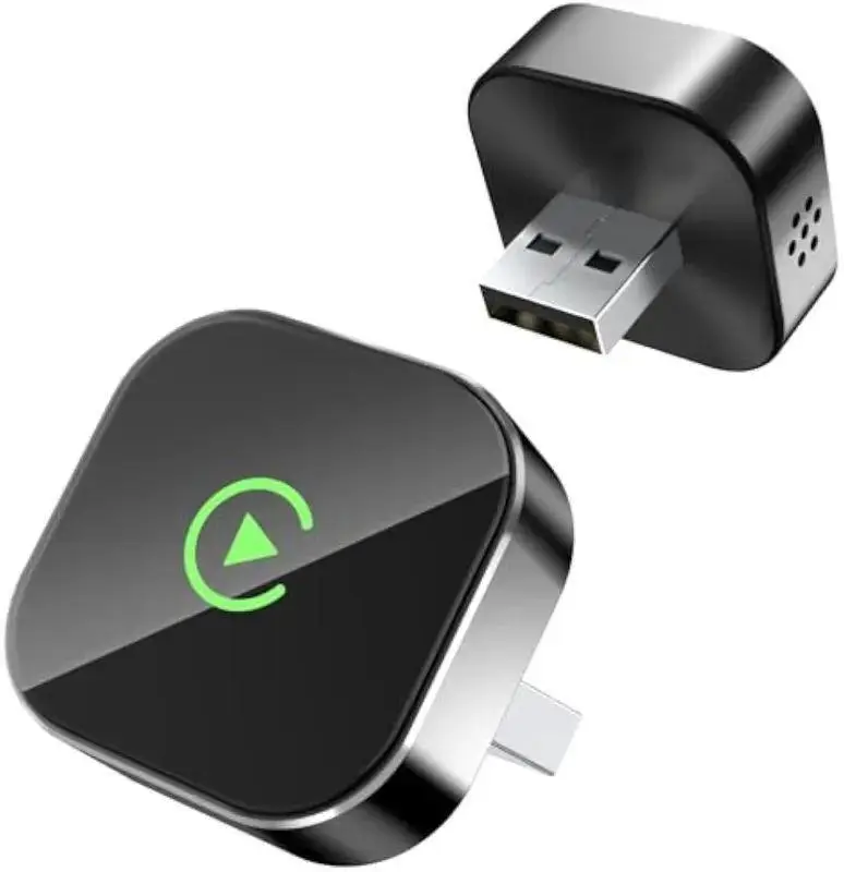 2026 Wireless carplay Adapter for iPhone/Android - Fast Connection,No Latency,Hands-Free Call wireless adapter Electronic Charger carplay dongle, suitable for factory wired CarPlay cars from 2016+,TIKTOKBLACKFRIDAY