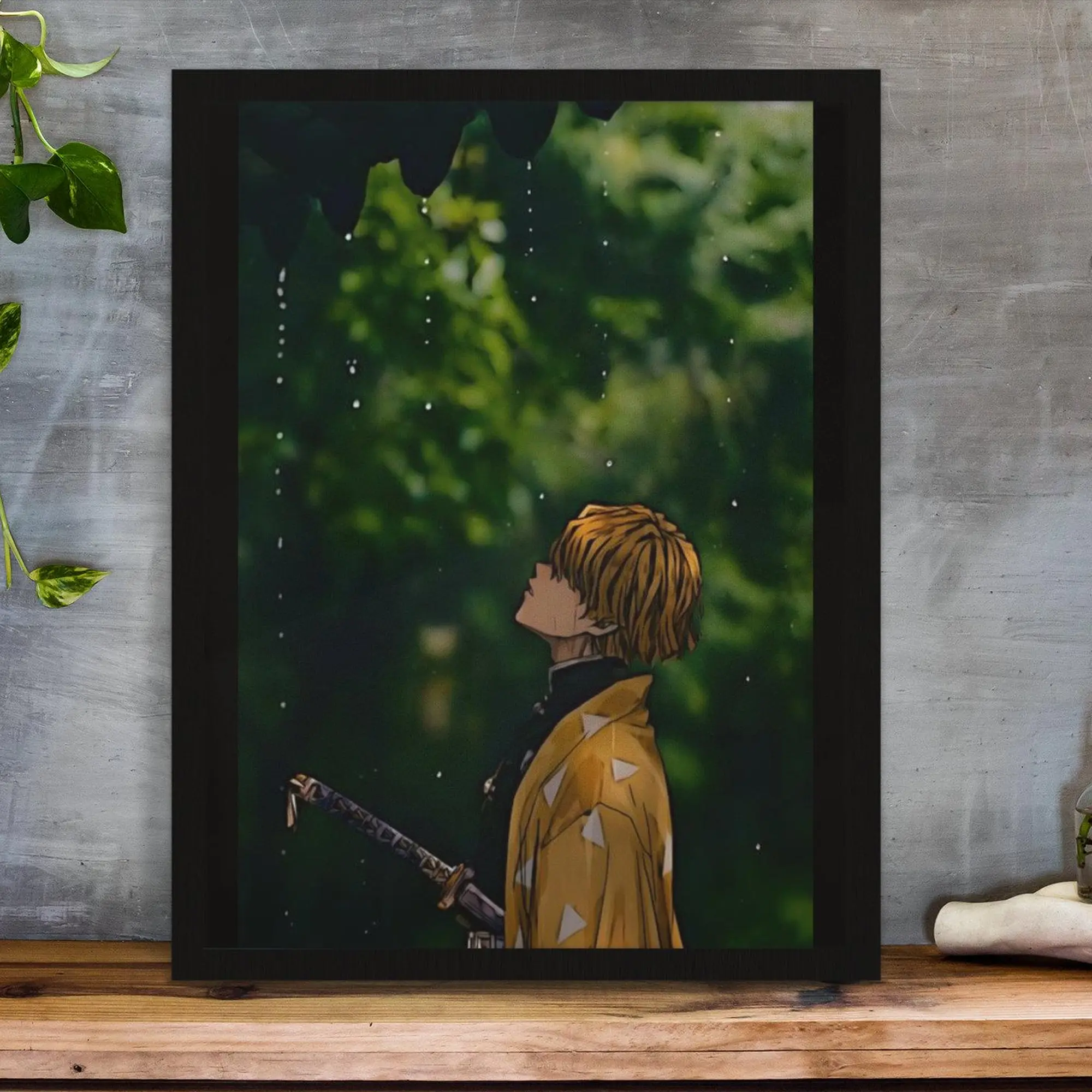 Demon Slayer Poster Poster, Zenitsu Agatsuma Poster, Zenitsu Agatsuma Print, Zenitsu's Wall Art, Zenitsu's Art Print Artistic Decor