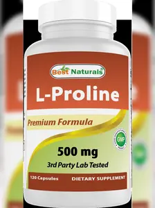 Best Naturals L-proline Amino Acid Dietary Supplement 500 Mg, 120 Count