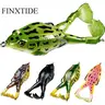 FINXTIDE 5PCS Frog Topwater Diving Lures - 13.5g Wobblers with Double Props, Rotating Fin Mayhem, Silicone Treble Hooks, Versatile Depth Control, Secure Grip, Realistic Look - Saltwater Fishing Lures, Halloween Gift Fishing Equipment
