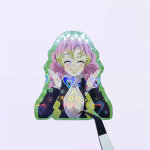 Mitsuri Kanroji Demon Slayer Sticker, Anime Decal, Laptop Sticker, Water Bottle Sticker, Japanese Anime Gift Decor Decorative Waterproof Vinyl