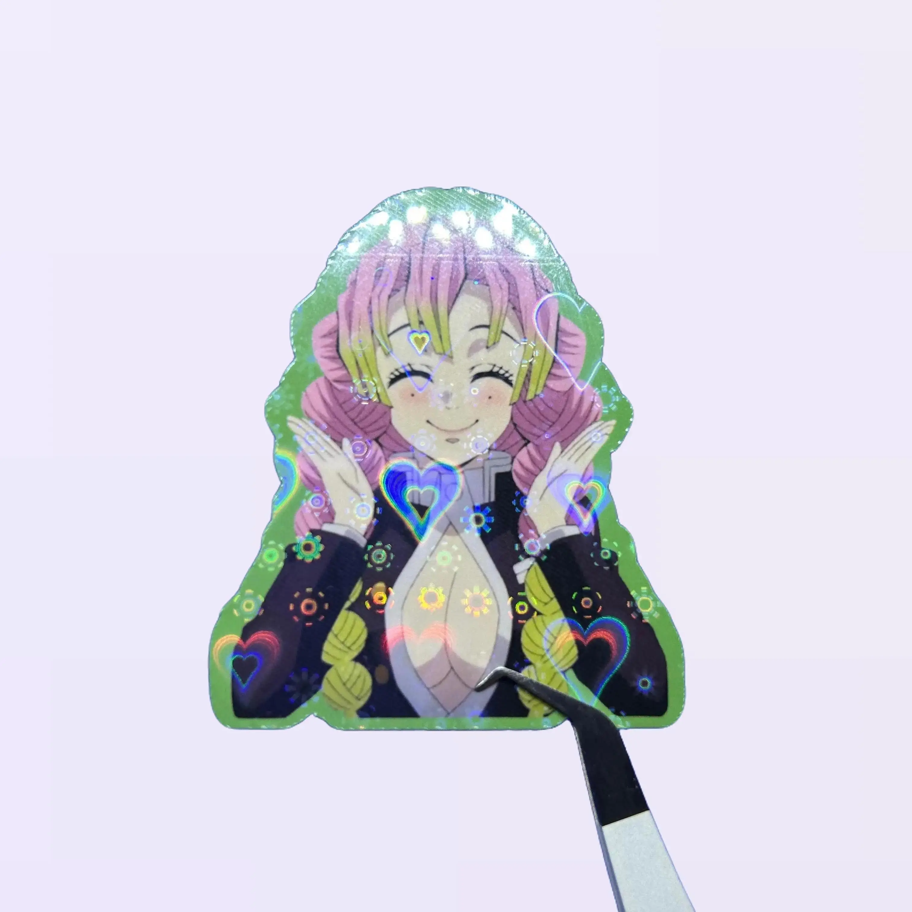 Mitsuri Kanroji Demon Slayer Sticker, Anime Decal, Laptop Sticker, Water Bottle Sticker, Japanese Anime Gift Decor Decorative Waterproof Vinyl