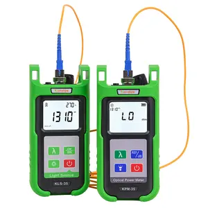 Optical Fiber Power Meter Komshine KPM-35 -70~+6dB , -50~+26dB with 7 Wavelengths , SM/MM/PON/MS Fiber Light Source Komshine KLS-35 with Self Calibration