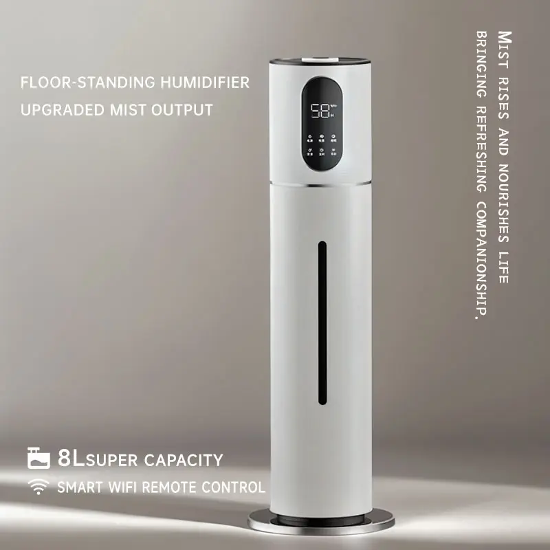 Floor-standing Home Use Quiet Air Humidifier for Bedroom, Pregnant Women, Mother, Infant, and Living Room with High Spray Capacity for Air-conditioned Rooms