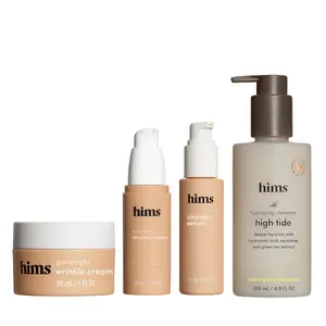 Hims High Tide Cleanser + Vitamin C Serum + Goodnight Wrinkle Cream + Everyday Moisturizer - Bundle