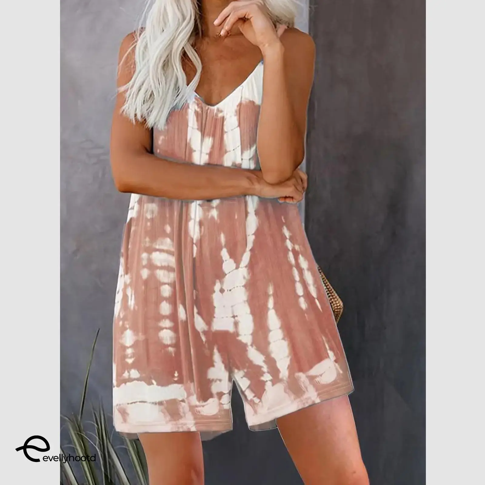 Tie-dye pink (short)