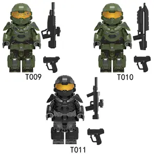 Master Chief Mini Figure Set – 3-Pack DIY Collectible Desk Display