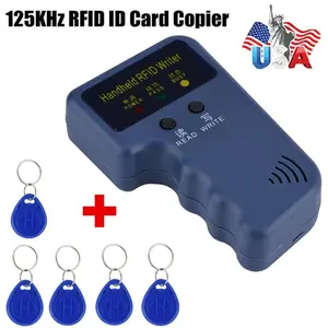 Handheld RFID ID Card Copier Reader Writer Duplicator 125KHz w/ 5 Key Tags