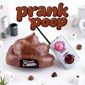 Remote Control Poop Prank Toy That Moves and Makes Funny Fart Sounds, Realistic Novelty Gag Toy for Harmless Pranks, Joke Gifts, Party Games, and Funny Tricks