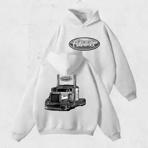 Peterbilt Truck 2side Hoodie – Semi Truck Graphic Pullover for Men and Girl, Over-the-Road Hauler Style, Highway Rig Fashion, Unisex Trucker Sweatshirt