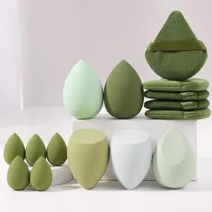 15pcs/set Makeup Sponge & Powder Puff Set, Makeup Sponge Set, Including 5pcs Powder Puff & 5pcs Mini Beauty Egg & 5pcs Beauty Egg, Cosmetic Accessory