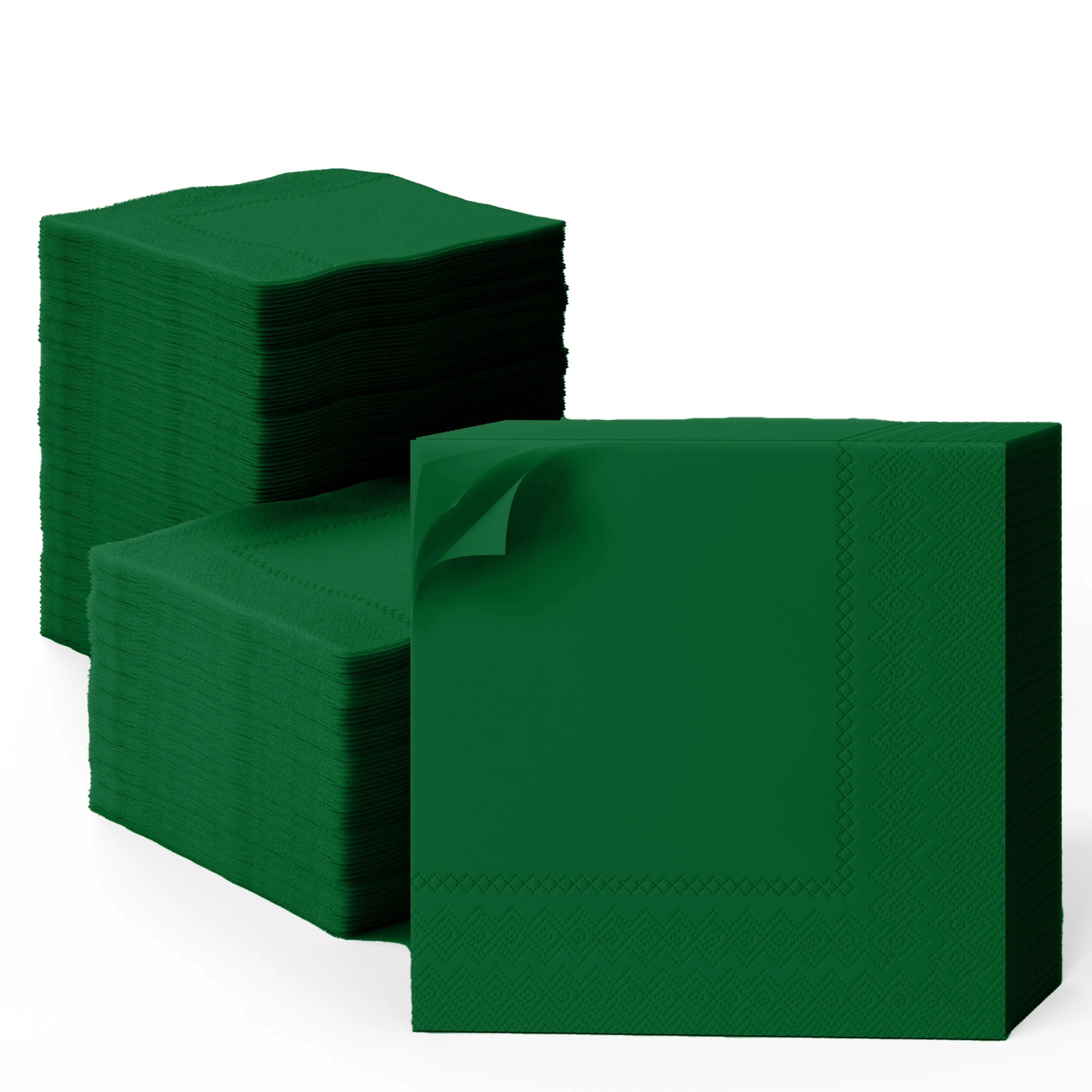 Emerald Green Dinner Napkins | 8 in. x 8 in. | 50 Ct.