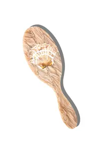 Hand-painted Seashell Amazing Hair Day Brush | Eco-Friendly