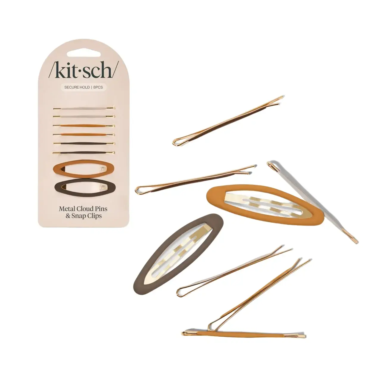 Kitsch Sedona Cloud Pins & Snap Clips 8pcs Set