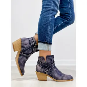 Corkys Fed Up Booties in WASHED BLUE DENIM