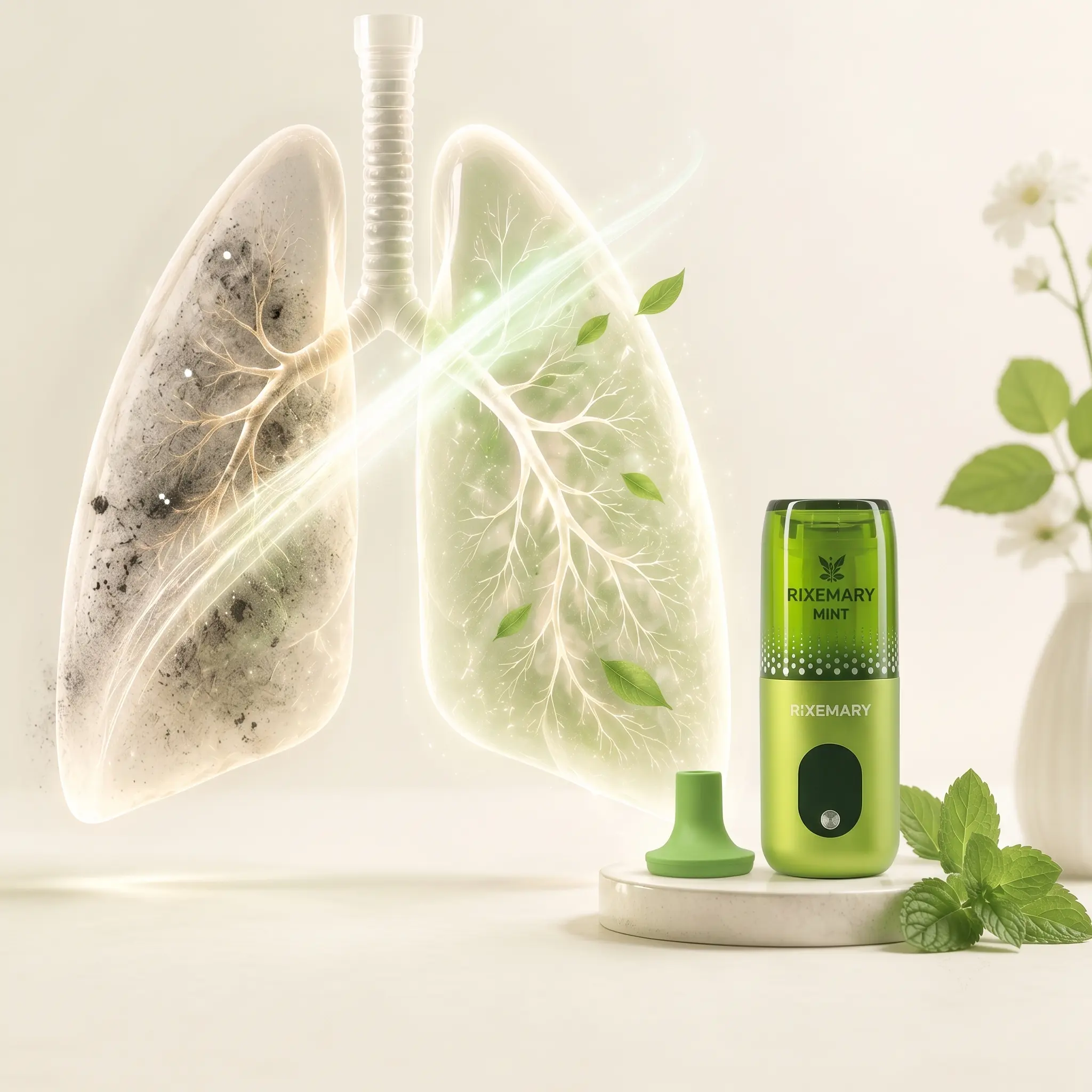 Portable air freshener with natural essential oil diffuser, suitable for indoor, car, and outdoor use, featuring minty freshness hotel scent incense
