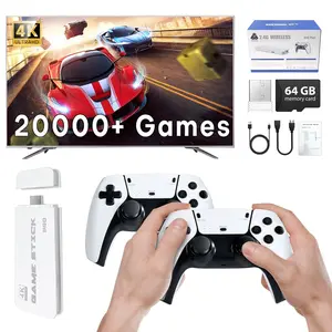 2026 New Video Game Controller Console, Unlimited Play of 20,000+ Games, Childhood Classic Games, 4K HDMI Output, Wireless Joystick and Game Emulator, Arcade Retro Arcade，game stick 4k pro