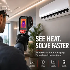 RCX100 Professional Thermal Imaging Camera 320x240 IR Resolution 50mK Sensitivity -20℃ to 550℃ Auto Hot Cold Spot Tracking USB Data Transfer Industrial Infrared Thermometer