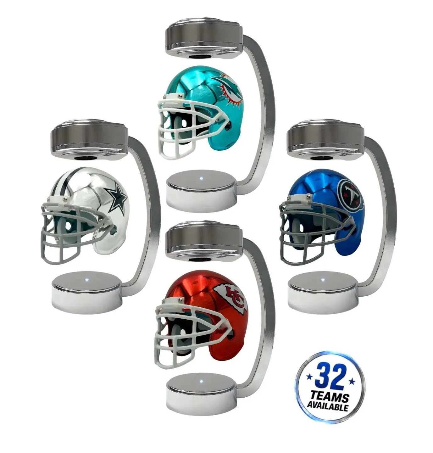 NFL Officially Licensed Mini Metallic Hover Helmet