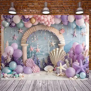 Ocean Theme Party Decorations, Balloons Arches Starfish Flowers Design, Perfect for Birthdays Anniversaries Festivals Indoor Outdoor Use