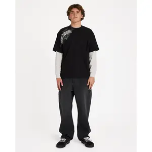 BILLABONG Men's Immortal Blast Short Sleeve Knit T-Shirt, 100% Cotton Regular Fit Crew Neck Graphic Tee Casual Daily Wear