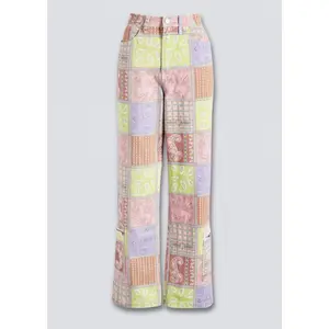 Y2K Patchwork Denim Cargo Pants