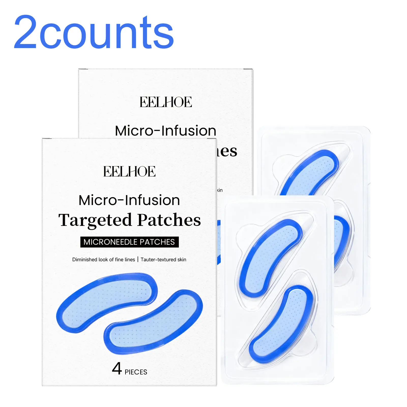 Eelhoe Eye Care Patches, 2 Boxes, 4pcs Per Box, Moisturizing Hydrating ...