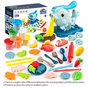 Cross-border supply of children's plasticine, colored clay, ultra-light clay toys, noodle making machine molds, pretend play toys