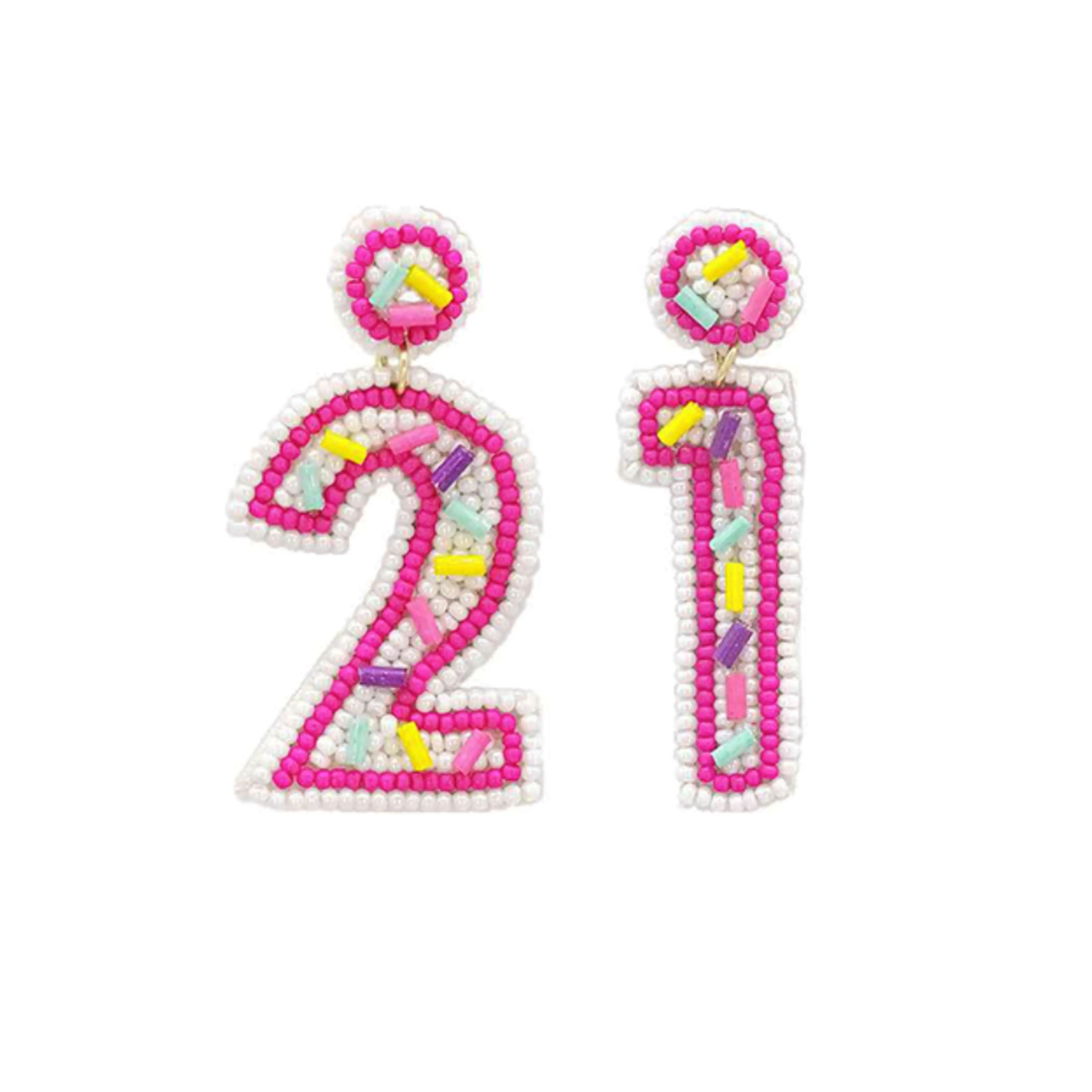 Turning 21 Birthday Earrings