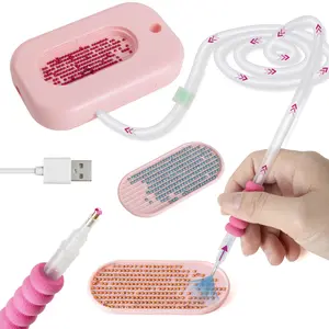 Diamond Art Painting Pen Kit for Adults, Electric Diamond Painting Pen with Storage Tray, Diamond Art Accessories Tools for Setting AB Stones Without Wax, Multifunctional & Long-Lasting