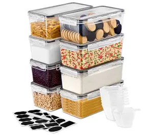 Large Airtight Food Storage Containers with Lids 8-Pack