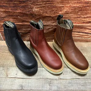 Men's Work Boots Light Pull On Leather Oil Resistant Ankle Boot Est.315 Botín Laredo