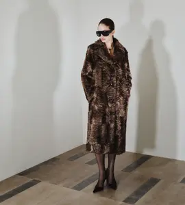 MANGO Women's Textured faux-fur coat