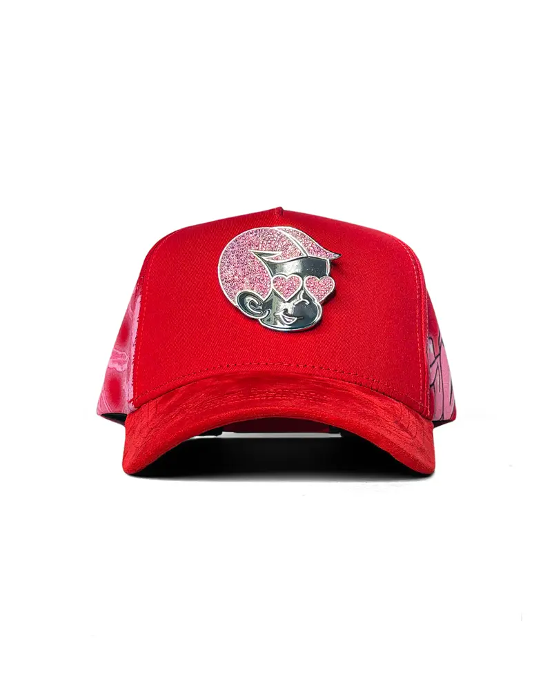 pink chrome heart hat - TikTok Shop
