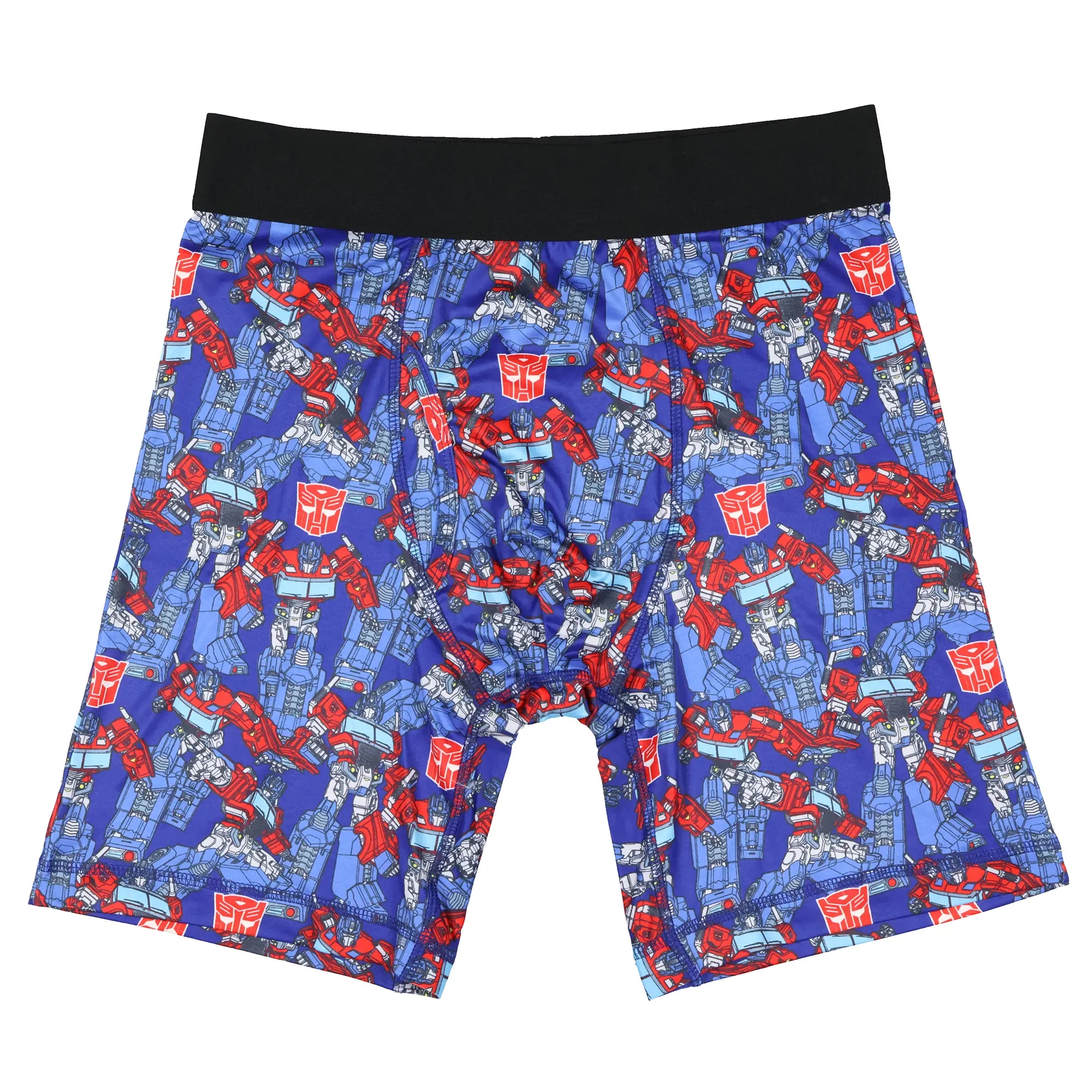 Transformers Boxer Briefs Men's Optimus Prime Autobot Adult All Over Print Underwear, Fabric