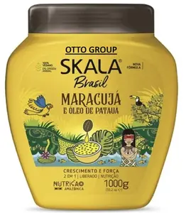 SKALA - Brasil - Creme de Tratamento 2 em 1 Maracuja e Oleo De Pataua 1 Kg - (Passion Fruit & Pataua Oil 2 in 1 Treatment Cream Net 35.27 Oz) Conditioner Haircare Shampoo Silicone Comfort Cleansing Cleanser