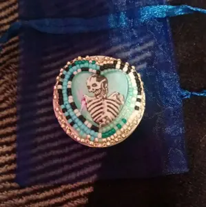 Beaded Pop Socket for Smartphones with Glass center Design and Colorful Beads