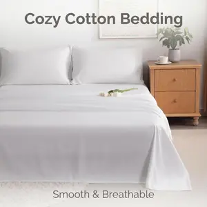 Bedsum 3/4 Pieces Microfiber Bed Sheet Set, Super Soft and Cozy, Stain Resistant Fitted Sheet Set with Deep Pocket