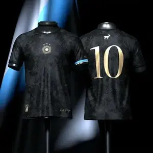 Premium El Pulga M10 #10 Black Soccer Jersey, Vintage Football Shirt, Streetwear Athletic Top, Perfect Gift for Soccer Fans, Gym Sports Apparel