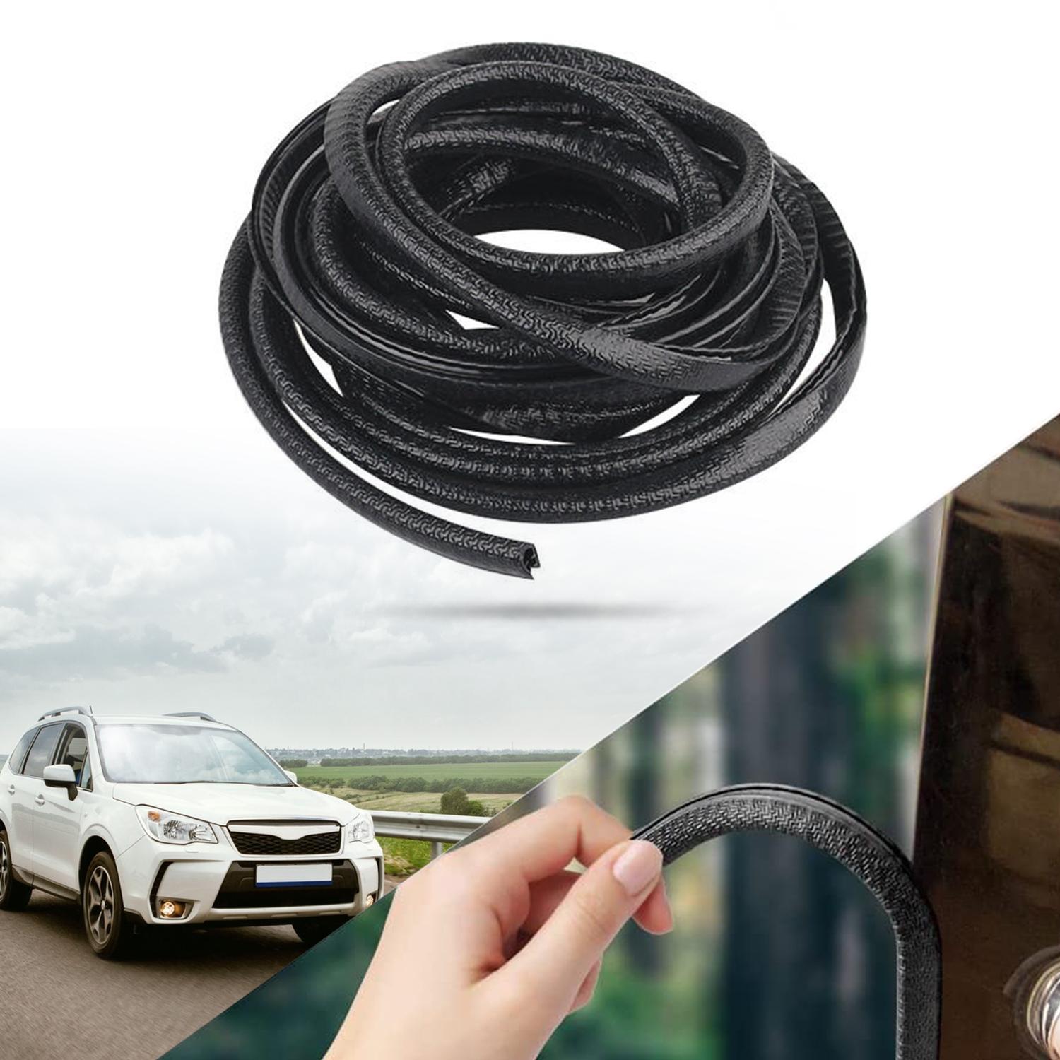 Car Door Edge Guard 16.4FT – Anti-Scratch & Anti-Collision Protection, U-Shaped Cut-to-Fit Bumper Strip, Double Card Slot for Secure Fit on Sedan SUV Truck