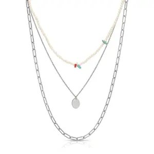 Chain Reaction Silver Statement Necklace