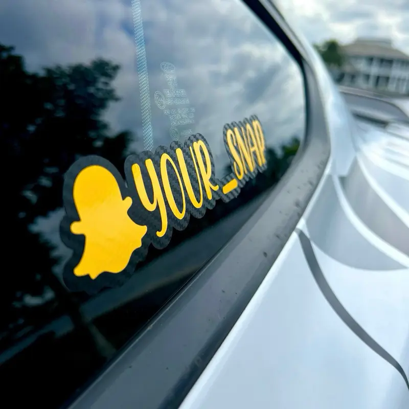 Decal for Snapchat | Social Media Name Personalized Vinyl Sticker | Instagram Tag | Car Decal | Custom Decal car sticker