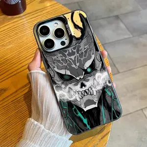 New trendy cartoon anime No. 8 monster pattern phone case, suitable for iPhone 16 15 14 13 12 11 7/8 x/xs, fashionable phone shock absorber cover Protection Casing