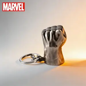 Marvel Hulk Fist Keychain 1Pc Officially Licensed Anime Figure Zinc Alloy Suitable Fans Gift Backpack Decor Bag Clip Pendant 3D Design Drop-proof Durable Accessory Collection