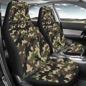 Camouflage Pattern Car Seat Cover, Durable Polyester Car Seat Protector, Universal Car Interior Accessories, Automotive Seat Covers for Front & Rear Seats