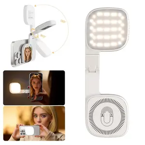 Mini Phone Light,Rechargeable Portable Mirror LED Phone Light for Selfie,Makeup,Video Conference,TikTok,Compatible with iPhone&Android