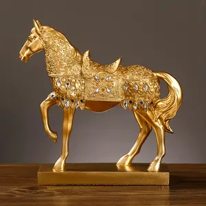 [New Home Moving Horse Decoration] 1pc Lucky Ornament Horse to Success Holiday Gift Home Entrance Model Room Office Decoration New Home Moving Gift